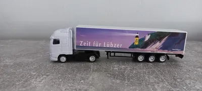 Lübzer LKW Modell mit Werbung Spielzeugauto Mehrfarbig 18 cm
