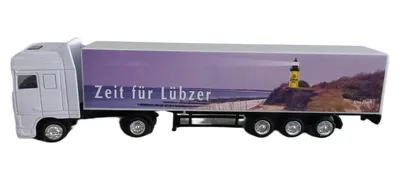Lübzer Sattelzug Modell LKW Leuchtturm Motiv Sammlerstück Mehrfarbig