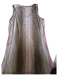 Airfield Damen Top Rosa M Ärmellos Viskose Strass Metallic Freizeit 4