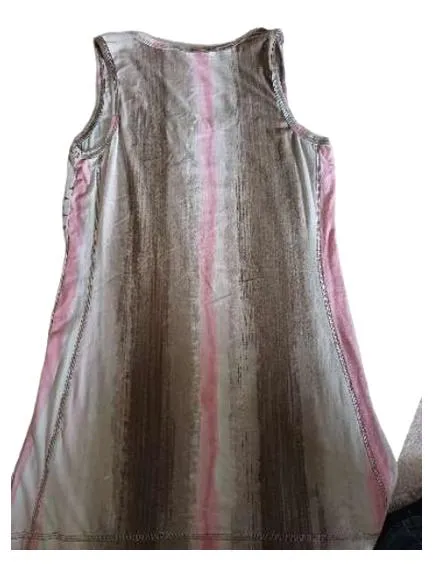 Airfield Damen Top Rosa M Ärmellos Viskose Strass Metallic Freizeit 4