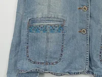 AUTHENTIC CLOTHING COMPANY Jeansjacke Damen Blau Gr. 42 (XL) Casual Stickerei 2