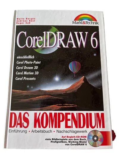 CorelDRAW 6 Kompendium PC Design Software Grafik Buch CD-ROM Deutsch