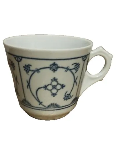 Jäger Tasse Indisch Blau Strohblume Porzellan Kaffeetasse 200ml
