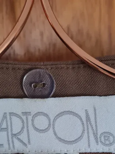 CARTOON Damen Longweste Beige Gr. 38/M Viskose Klassisch Business 5