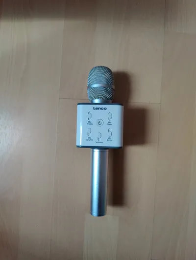 Lenco Mikrofon Karaoke Wireless Bluetooth Weiß