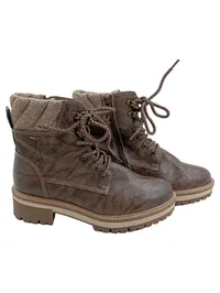Tamaris Damen Schnürstiefelette Boots Braun Gr. 38 Outdoor Winterstiefel 2