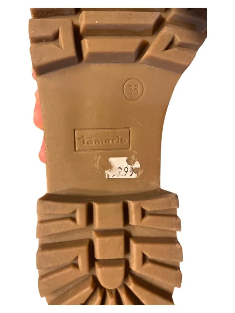 Tamaris Damen Schnürstiefelette Boots Braun Gr. 38 Outdoor Winterstiefel 4