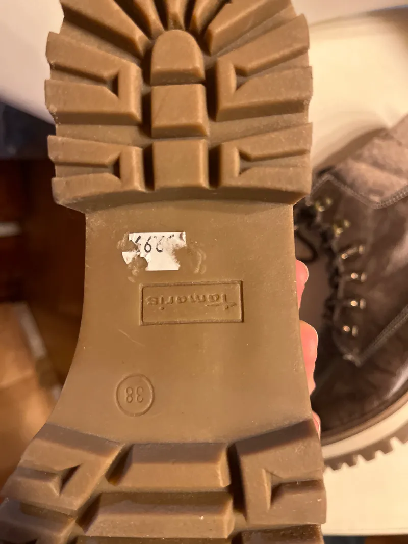 Tamaris Damen Schnürstiefelette Boots Braun Gr. 38 Outdoor Winterstiefel 6