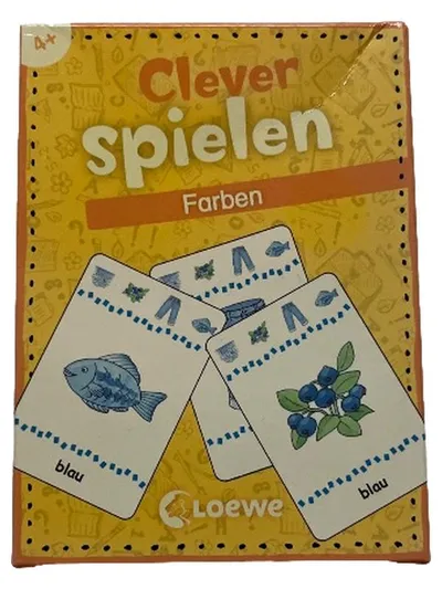 Loewe Clever spielen Farben Kartenspiel Lernspiel Kinder ab 4 Jahre 48 Karten