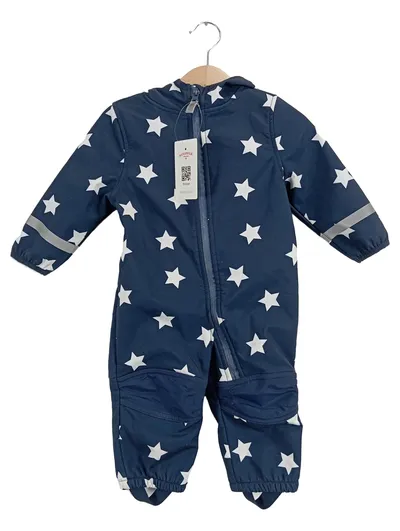 Topomini Kinder Schneeanzug Sterne Blau Gr. 74 Outdoor