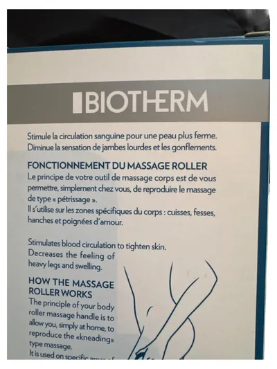 Biotherm Gesichtsmassageroller Body Massage Roller Weiß Praktisch