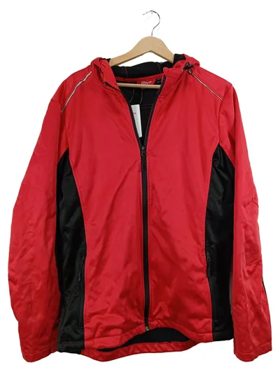CRIVIT Herren Trainingsjacke Funktionsjacke Kapuze Rot Gr. L