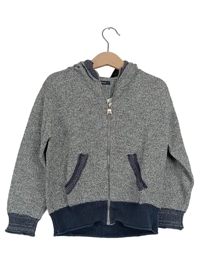 Marc O'Polo Kinder Kapuzenjacke Hoodie Gr. 110 Grau Baumwolle