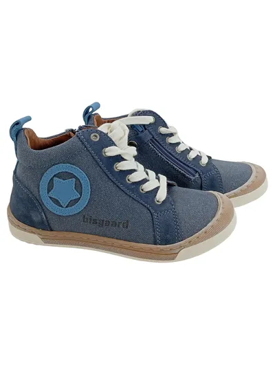 Bisgaard Kinder Sneaker low Gr. 32 Blau Casual Freizeitschuh Reißverschluss