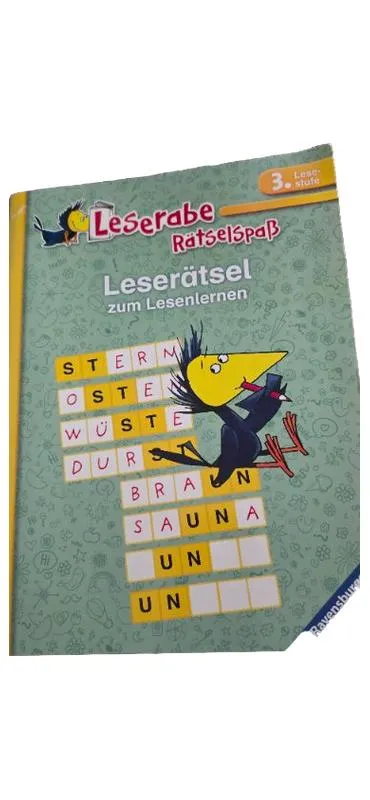 Ravensburger Leserabe Rätselspaß Activity Buch Vogel Grün Lesenlernen