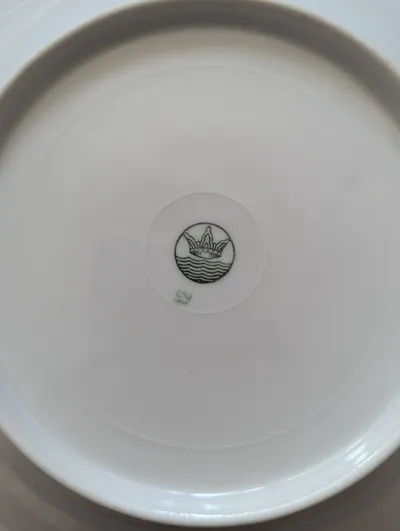 Kahla Essteller Klassisch Weiß Goldrand Porzellan 19cm