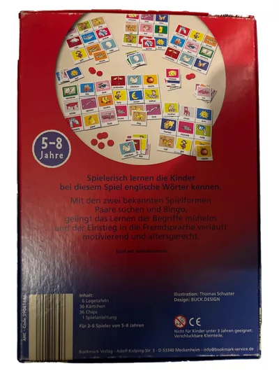 Bookmark Verlag Ich lerne Englisch Lernspiel ab 6 Jahre Mehrfarbig
