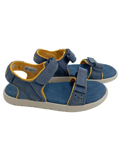 Timberland Kinder Sandalen Blau Leder Klettverschluss Gr. 36 Outdoor