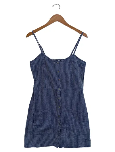 Amuse Damen Freizeitkleid Gr. 38 Blau Gestreift Casual Sommerkleid