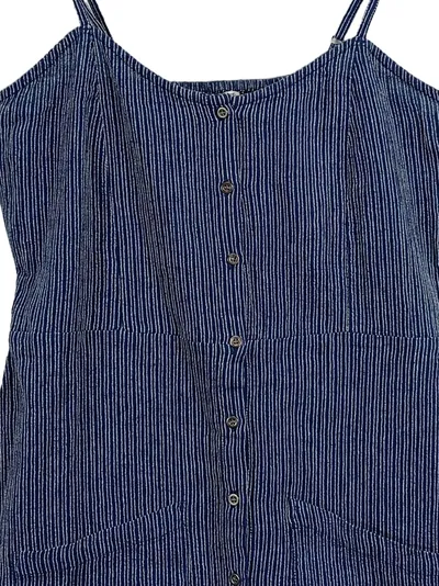 Amuse Damen Freizeitkleid Gr. 38 Blau Gestreift Casual Sommerkleid