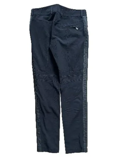 BOGNER Damen Hose Schwarz Bikerstil Gr. 38 Reißverschluss-Details