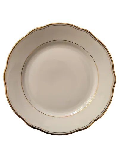 Arzberg Servierteller Porzellan Weiß Goldrand Elegant Serie 58