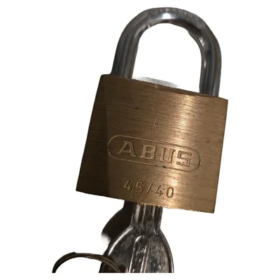 ABUS 45/40 Vorhängeschloss Messing Bügelschloss Gold 6cm x 4cm