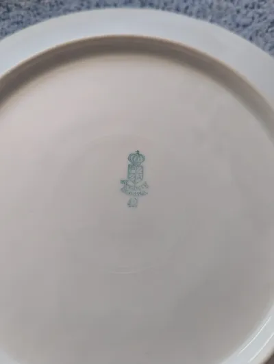 Arzberg Essteller Porzellan Weiß Goldrand Elegant Teller 19 cm