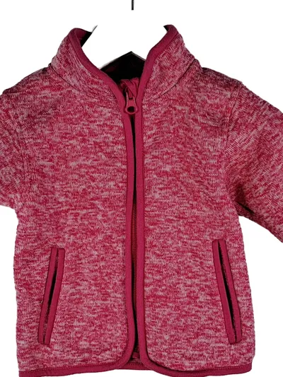 Playshoes Fleecejacke Mädchen Gr. 80 Pink Meliert Strickfleece