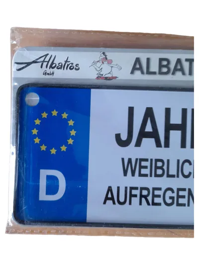 Albatros Blechschild Namensschild Jahrgang 1971 Weiblich Charmant Retro