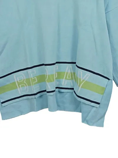 XOX Damen Pullover Blau Casual Gr. 40/L V-Ausschnitt 3/4-Arm