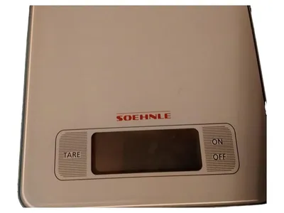 Soehnle Küchenwaage Modern Beige Glas Digitalwaage