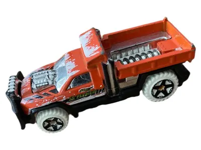 Hot Wheels Kipper Spielzeugauto Orange Metall Modellfahrzeug Sammlerstück