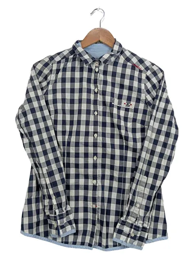 Napapijri Damen Freizeithemd kariert Gr. 38/M Mehrfarbig Casual Baumwolle