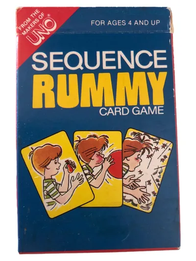 UNO Sequence Rummy Kartenspiel für Kinder 4-7 Jahre Familienspiel