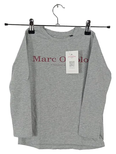 Marc O'Polo Langarmshirt Kinder Gr. 110 Grau Meliert Baumwolle