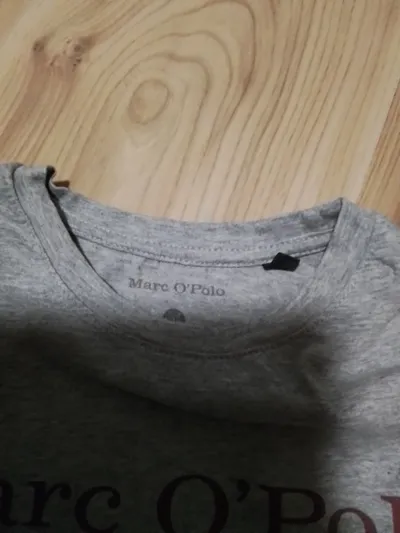Marc O'Polo Langarmshirt Kinder Gr. 110 Grau Meliert Baumwolle