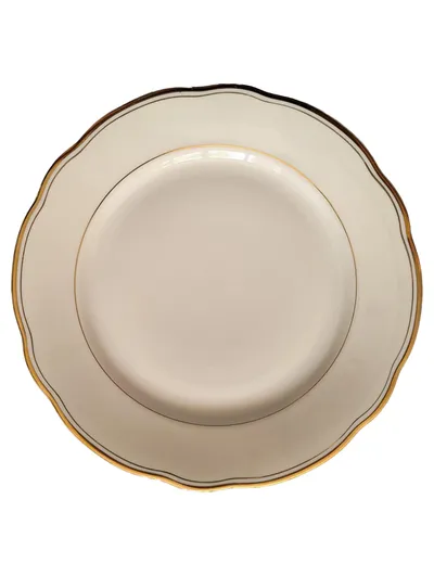 Arzberg Essteller Klassisch Weiß Porzellan Teller 25cm Goldrand