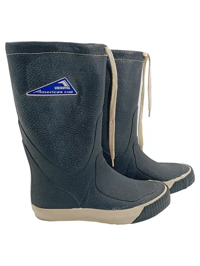 Uniroyal America's Cup Gummistiefel Damen Gr. 37 Blau Maritim Segelstiefel