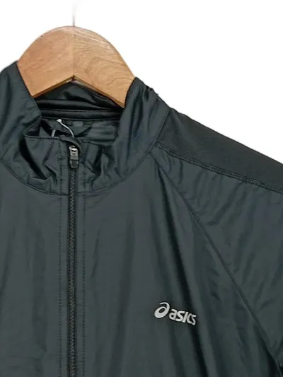 Asics Damen Trainingsjacke Laufjacke Schwarz Gr. M Sportlich Polyester