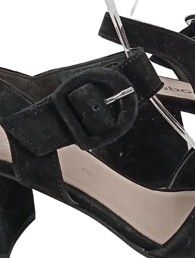 Gabor Sandaletten Damen Gr. 40 Schwarz Elegant Blockabsatz