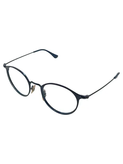 Ray-Ban Brillengestell Metall Rund Blau Damen Herren Unisex
