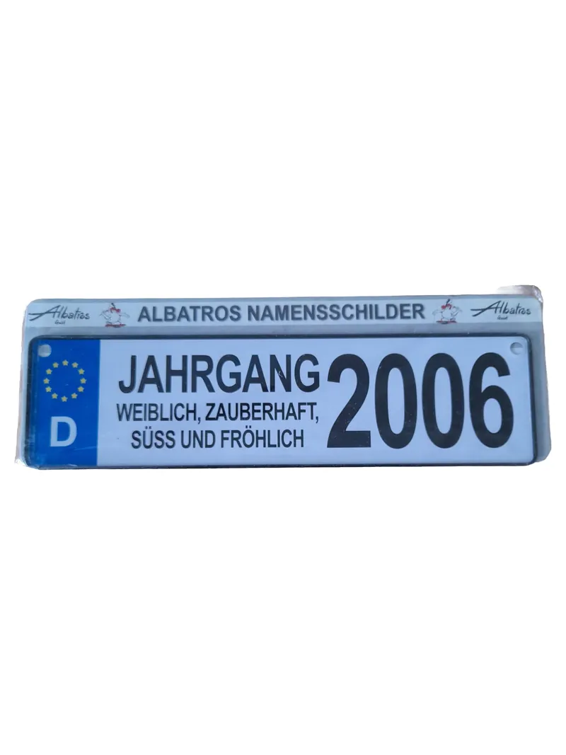 Albatros Anstecknadel Namensschild Jahrgang 2006 Weiblich Mehrfarbig 3