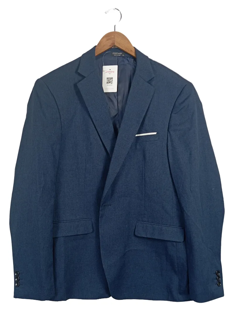 Coofandy Herren Sakko Business Blau Gr. 54/XXL Elegant Anzugjacke 1