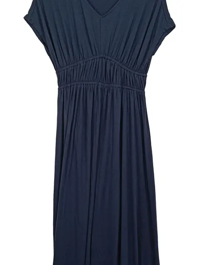 TATUUM Damen Freizeitkleid Maxikleid Blau Gr. 36/S Viskose Elasthan