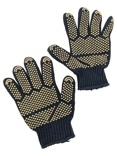 NUII Ice Cream Adventure Handschuhe Schwarz Grip Noppen Strickhandschuhe