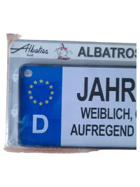 Albatros Blechschild Jahrgang 1971 Weiblich Retro Mehrfarbig Namensschild 4