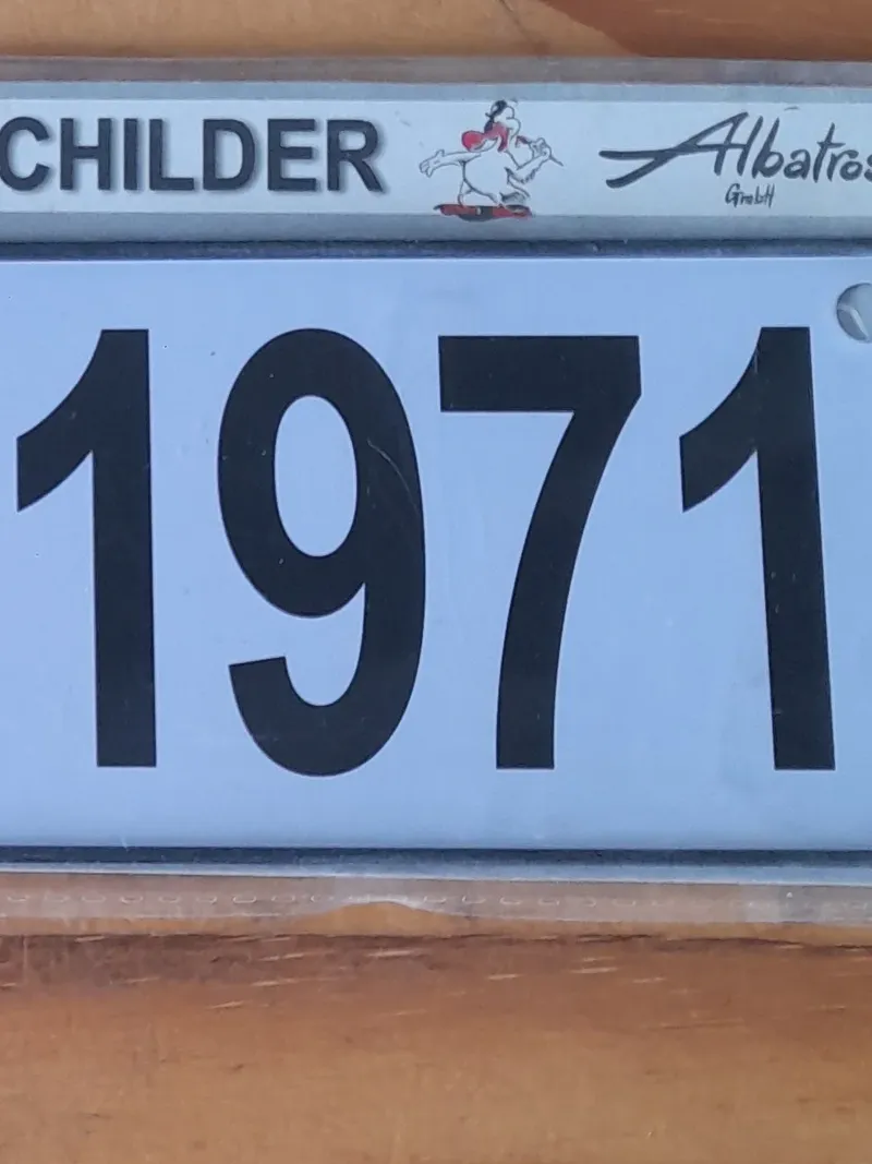 Albatros Blechschild Jahrgang 1971 Weiblich Retro Mehrfarbig Namensschild 7