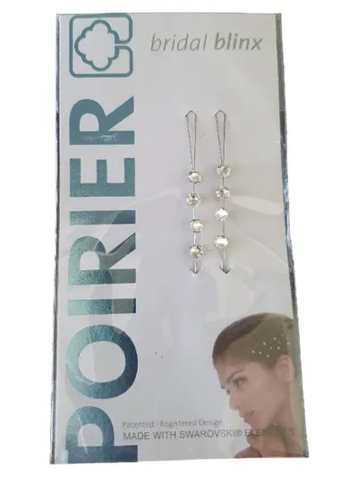 Poirier Haarschmuck Silber Elegant Strasssteine Hochzeit Braut Damen