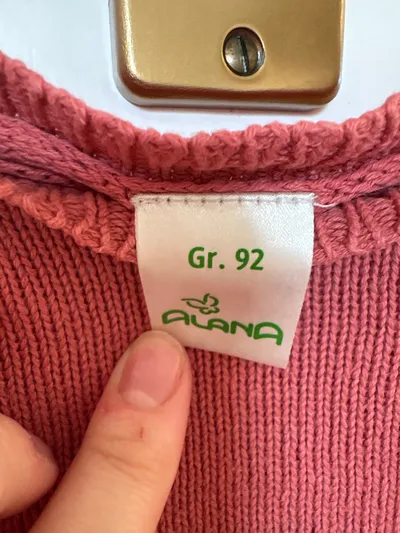 ALANA Mädchen Pullover Gr. 92 Rosa Baumwolle Rüschen Strick